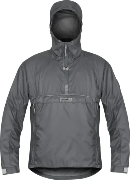 Mens Lightweight Waterproof Outdoor Smock Paramo Velez Adventure Light In Rock Grey Front