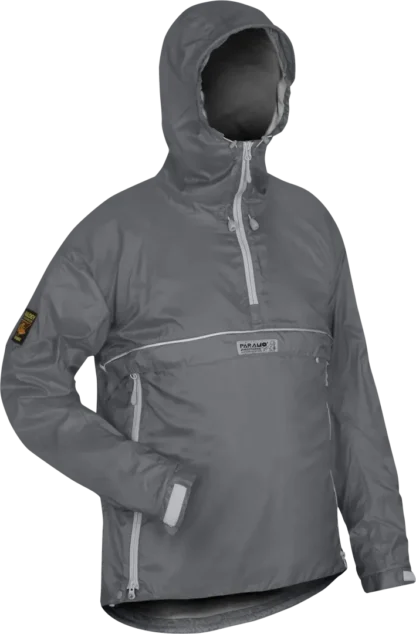 Mens Lightweight Waterproof Smock Paramo Velez Adventure Light In Rock Grey Angled