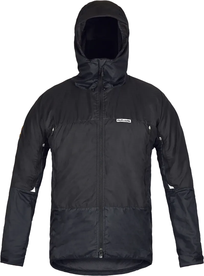 Mens Waterproof Climbing Jacket Paramo Velez In Black Front