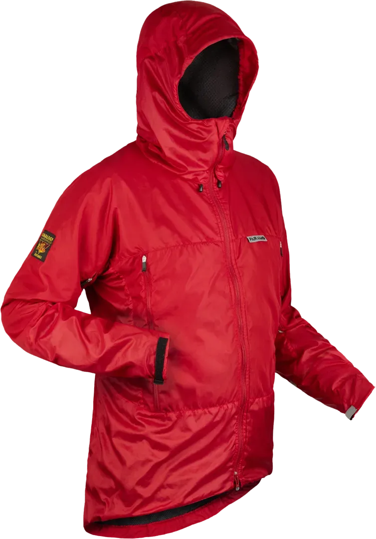 Mens Waterproof Hiking Jacket Paramo Velez In Fire Angled