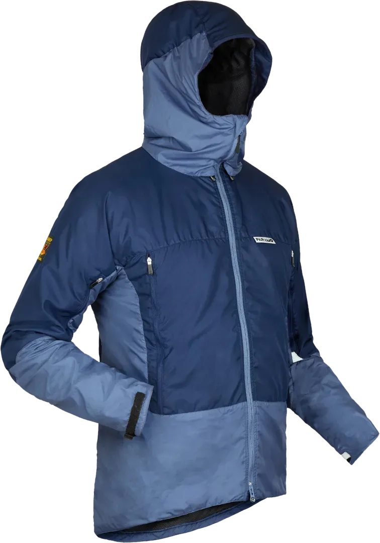 Mens Waterproof Hiking Jacket Paramo Velez In Midnight And Indigo Angled
