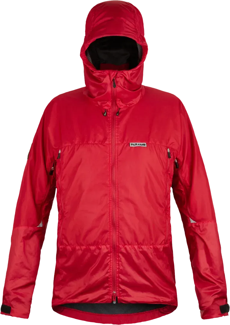 Mens Waterproof Mountain Biking Jacket Paramo Velez In Fire Front