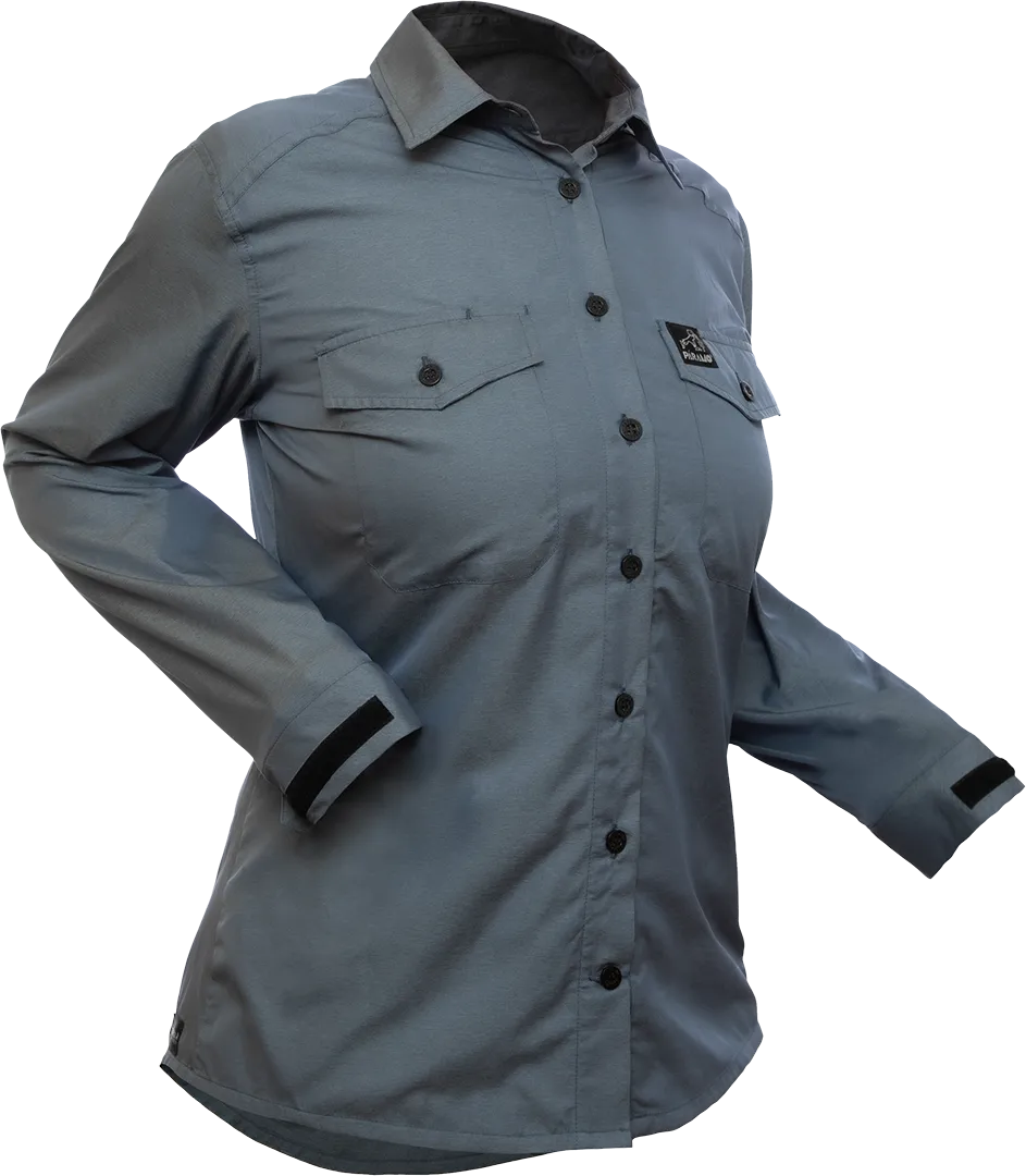 Womens Katmai Ls Shirt Indigo Blue Angled 1080px