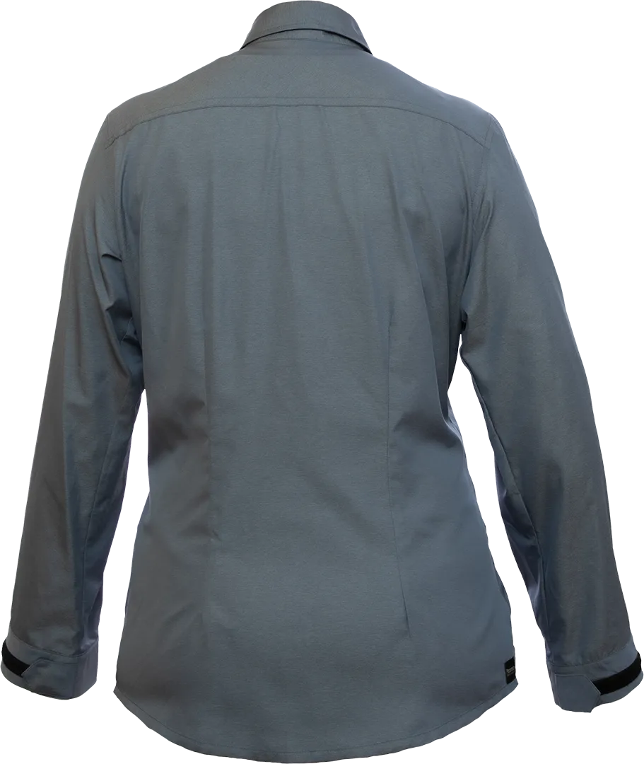 Womens Katmai Ls Shirt Indigo Blue Back 1080px